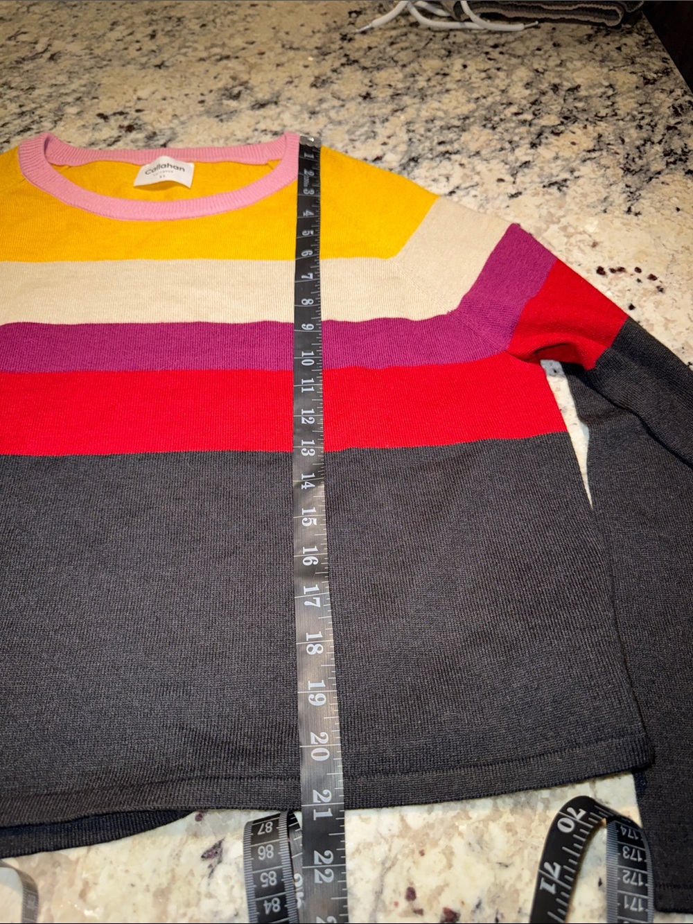 Callahan Colorblock Crewneck Sweater with Bold Stripes From Anthropologie - Picture 9 of 11
